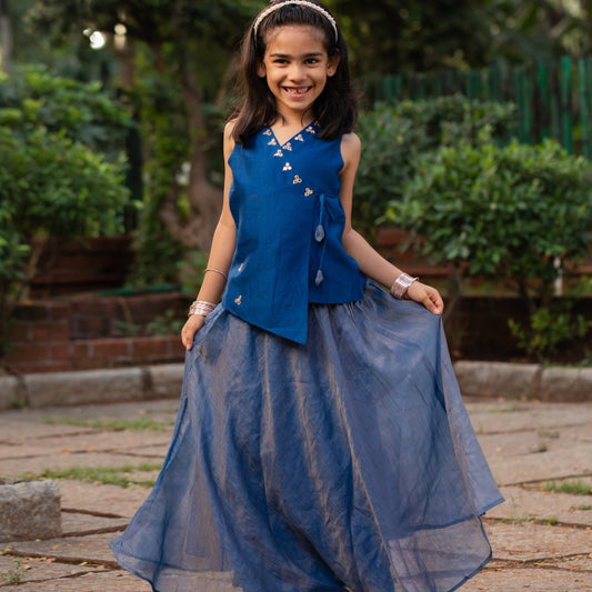 Neel Tara Skirt set for Girls