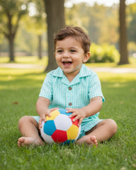 Minty Meadows Textured Playsuit Romper