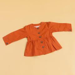 Rust Peplum Set