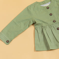 Olive Peplum Set