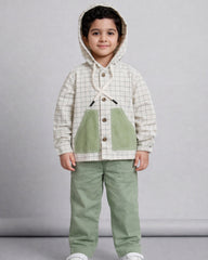 Grid Adventures, Patch & Play Hoodie Shirt for Boys