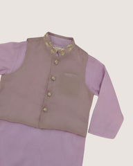 Lilac Bandhi Set