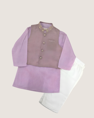 Lilac Bandhi Set