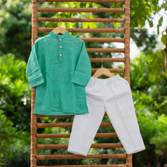 Firozi Bloom Kurta set