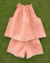 Peach Coral Co-ord Set