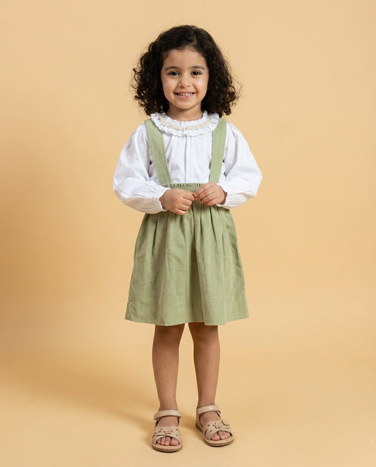 Evergreen Tales Pinafore Dress