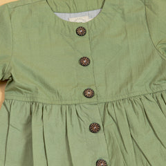 Olive Peplum Top