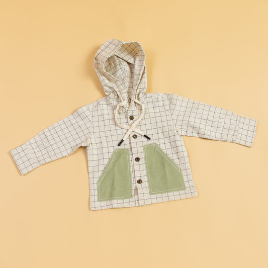 Grid Adventures, Patch & Play Hoodie Shirt for Boys