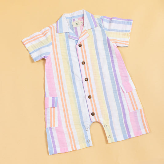 Rainbow Ribbons Playsuit Romper