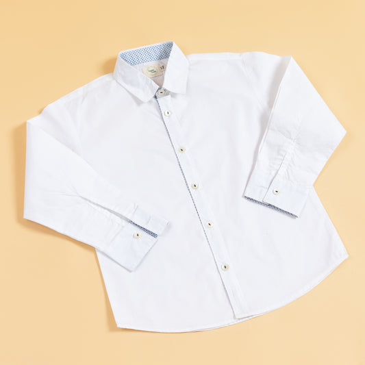 The Classic Charm Formal White Shirt