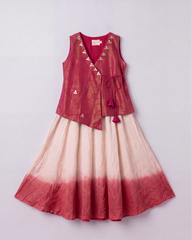 Gulabi Noor Lehenga Set
