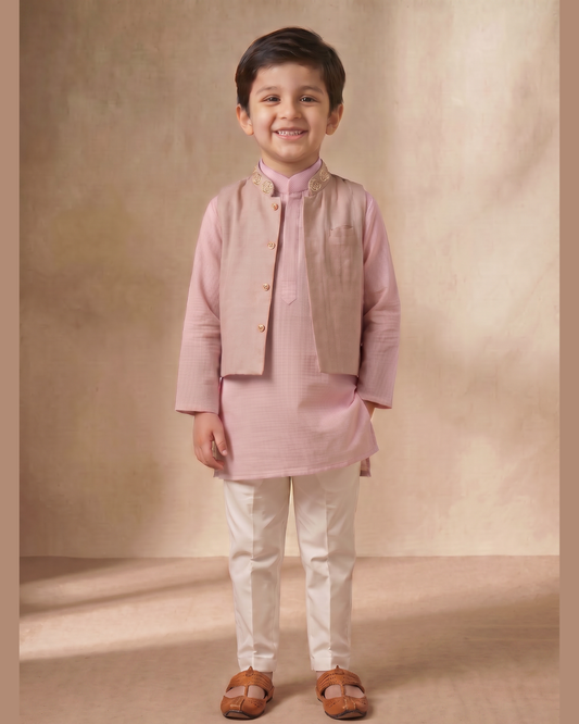 Lilac Bandhi Set