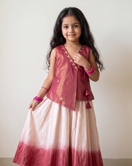 Gulabi Noor Lehenga Set