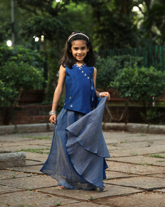Neel Tara Skirt set for Girls
