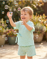 Minty Meadows Kimono Co-ord Set